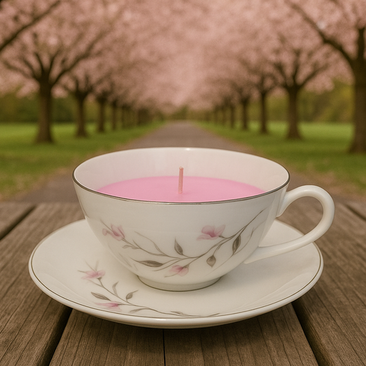 Cherry Blossom Teacup & Saucer (Japanese Cherry Blossom)