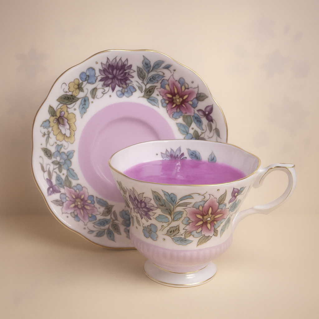 Royal Albert Jacobean Teacup & Saucer (Lemon Pound Cake)