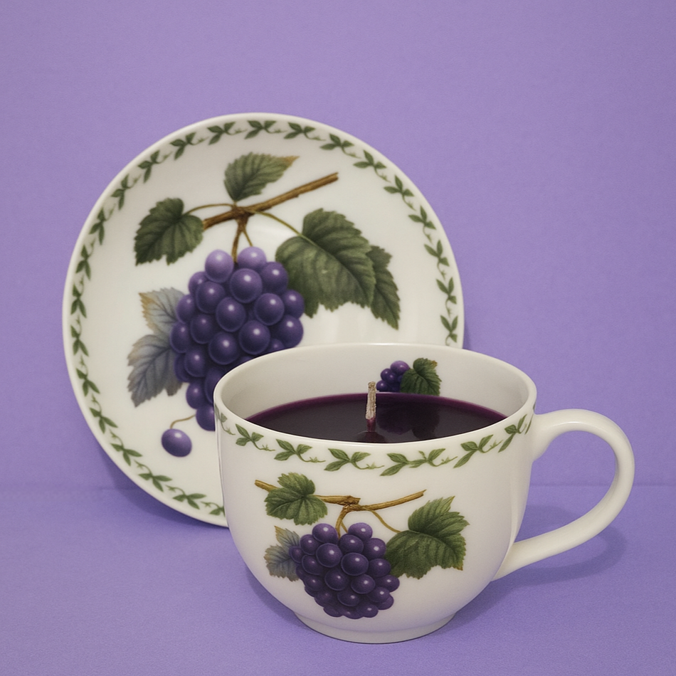 Maxwell Williams Orchard Fruits Teacup & Saucer (Blueberry)